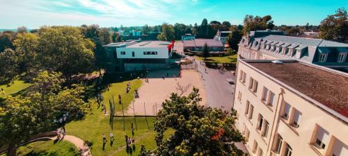 Le parc vu depuis le collège.