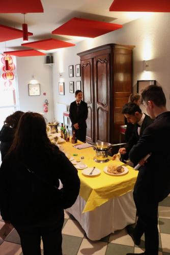 Restaurant d'application pendant la journée porte ouverte.